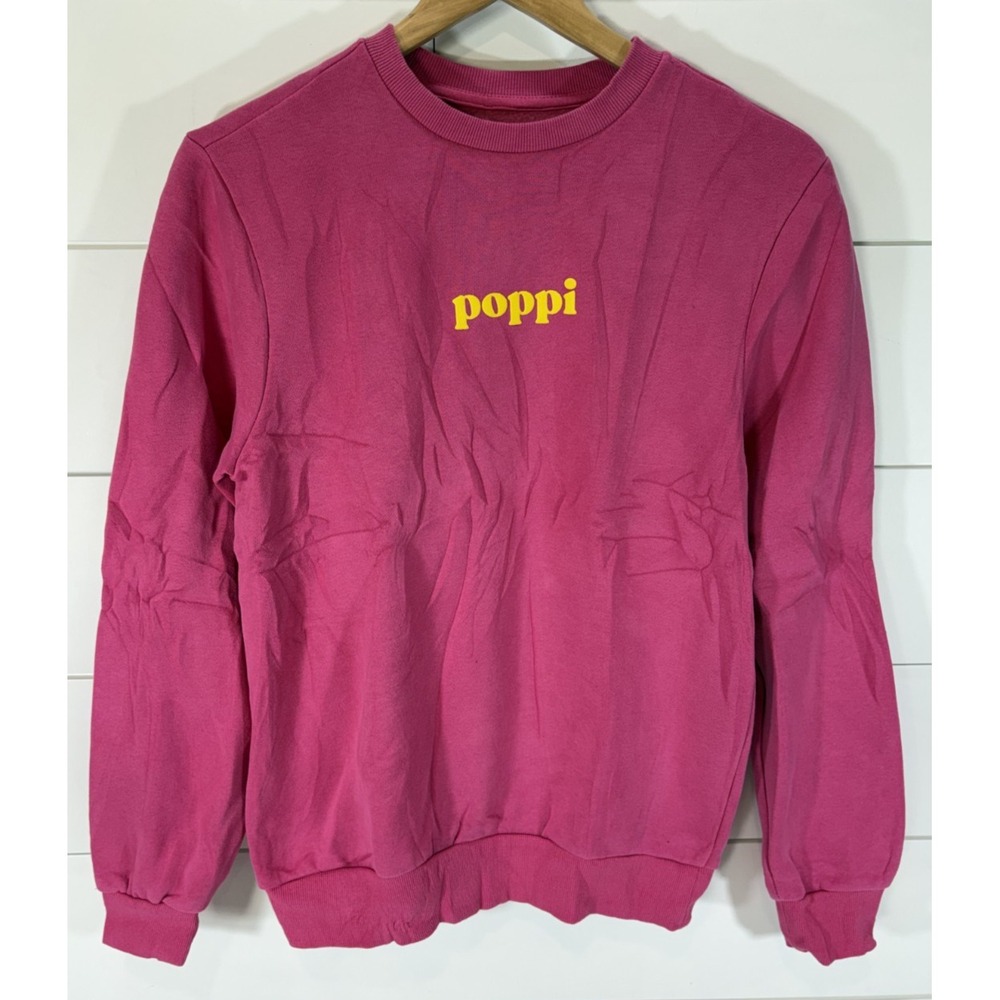 Poppi x Target Pink "Iconic Flavor Forever" Graphic Crewneck Sweatshirt Size XXS